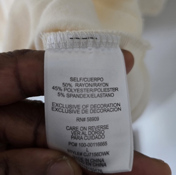 Copper Key Sweater Dress Women Sz L Beige Long Sleeves Bodycon Turtle New - Picture 8 of 9